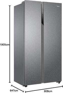 Haier SBS 90 Series 528L American Fridge Freezer - Gentle Silver| HSR3918ENPG
