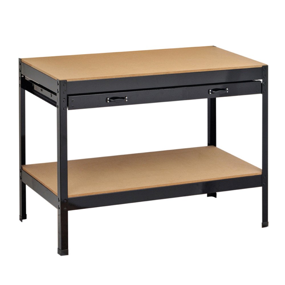 Work Bench with 12mm MDF top, storage drawer, 200kg capacity, sturdy design, easy assembly – Keans Claremorris