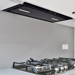 Luxair 86cm Black Glass Canopy Hood Plus