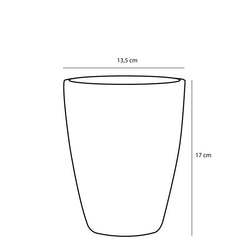 White Tusca Plant Pot with modern design, perfect for indoor plants | Available at Keans Claremorris