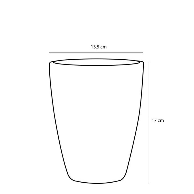 White Tusca Plant Pot with modern design, perfect for indoor plants | Available at Keans Claremorris