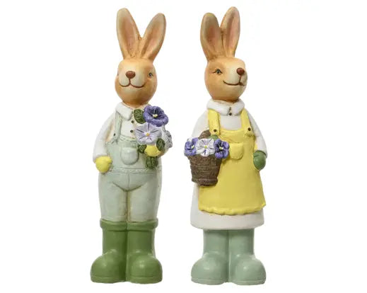 Easter Bunny Terracotta Figurines 31cm Boy or Girl