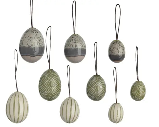 High-Gloss Easter Eggs Green/Brown – Bag of 12 - Image 2