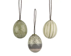 Easter Egg Hanging Decorations – Set of 6 (4cm x 6cm)