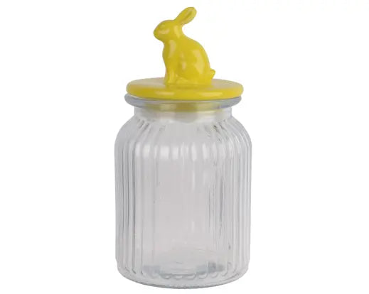 Decorative Storage Jar with Bunny Lid, 24 cm