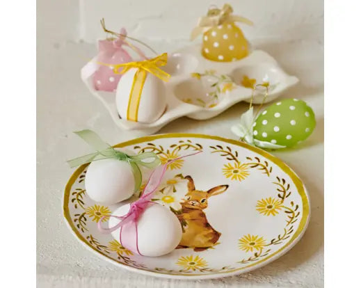 Breakfast Plate with Bunny and Flowers 20.2cm - Image 3