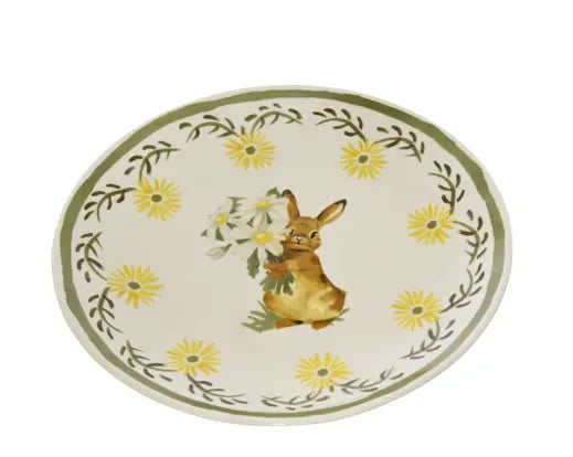 Breakfast Plate with Bunny and Flowers 20.2cm - Image 2
