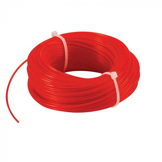 Red 2.4mm diameter trimmer line, 20m length, fits most trimmers and brush cutters – Keans Claremorris.