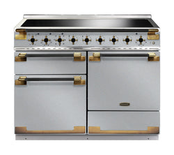 Rangemaster Elise 110cm Induction Black Edition Antique Brass Trim