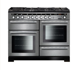 Rangemaster Encore Deluxe 110 Dual Fuel Range Cooker | Chrome Trim