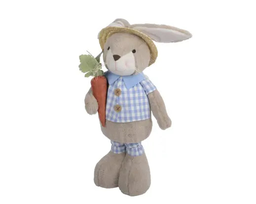 Medium Standing Easter Bunny Figurine w/Carrot 105cm - Image 1