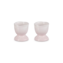 Le Creuset Egg Cup set of 2 in Shell Pink, durable stoneware, perfect for breakfast - Keans Claremorris