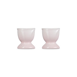 Le Creuset Egg Cup set of 2 in Shell Pink, durable stoneware, from Keans Claremorris La Jardin collection