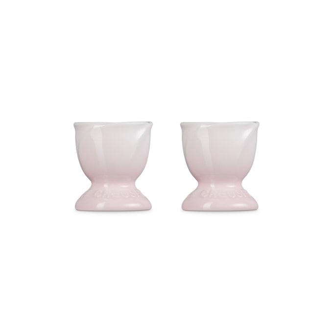 Le Creuset Egg Cup set of 2 in Shell Pink, durable stoneware, from Keans Claremorris La Jardin collection