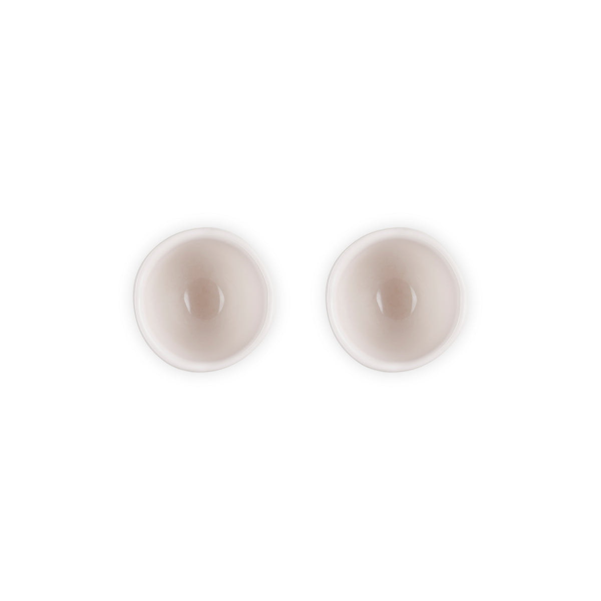 Le Creuset Egg Cup set of 2 in Shell Pink, durable stoneware, from Keans Claremorris La Jardin collection