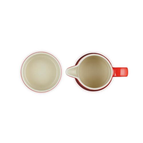 Le Creuset 300ml Cerise Milk Jug and 20ml Sugar Set - Durable Stoneware, Keans Claremorris