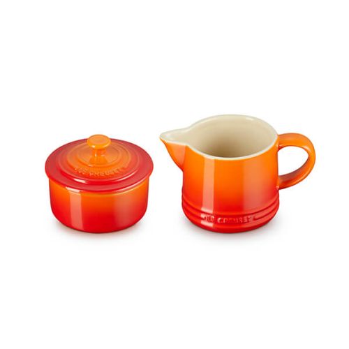 Le Creuset 300ml Volcanic Milk Jug and 20ml Sugar Set - Durable Stoneware, Keans Claremorris