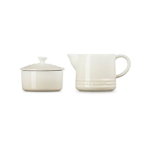Le Creuset 300ml Milk Jug and 20ml Sugar Set in Meringue color - Keans Claremorris