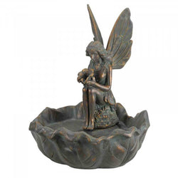 Fairy Leaf Fountain Water Feature with LED lights, decorative garden ornament – Keans Claremorris