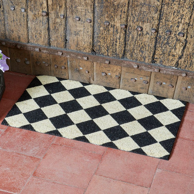 Black & White Decoir Mat 45x75cm - Image 1