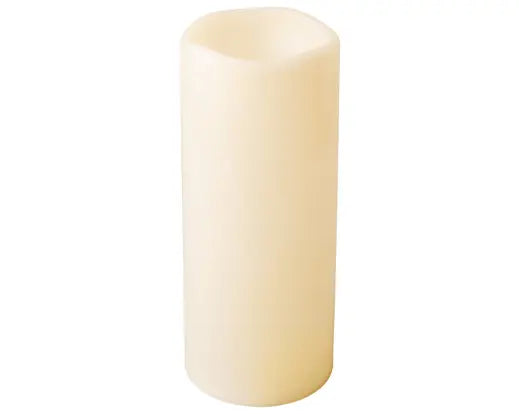 LED Candle Plastic Fire Flame Effect BO OUTDOOR, Cream/Warm White D.12.5cm x H.30.5cm - Image 2