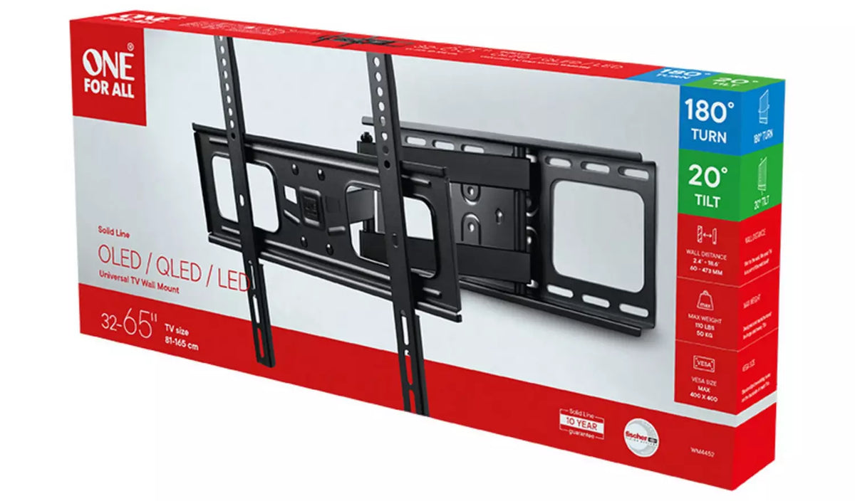 One For All WM4452 TV Wall Bracket for 32-65 Inch TVs, Turnable Mount – Keans Claremorris