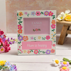 Bright & Beautiful "Mum Is..." Photo Frame with Spinning Block 21 x 24cm