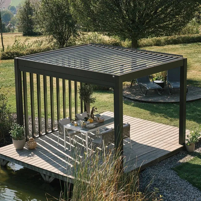 Biohort Pergola Metallic Quartz Grey Frame - Image 11