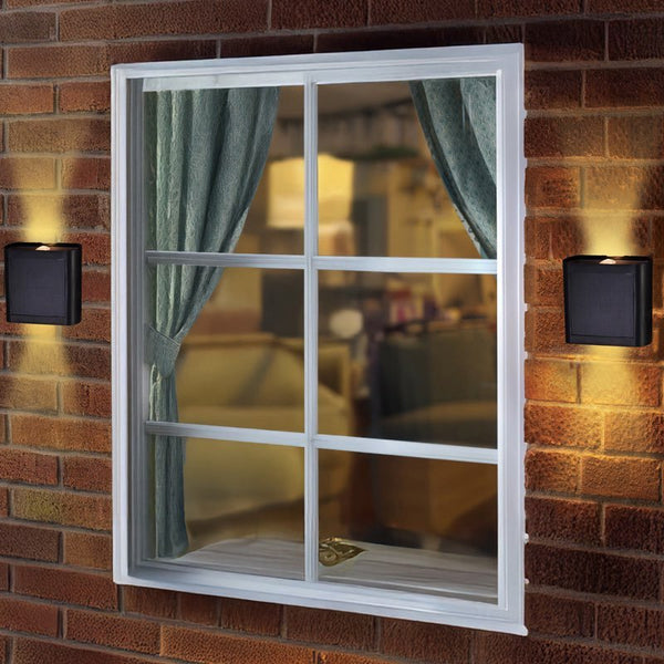 2-Way Wall  Fence & Post Light  2Pk