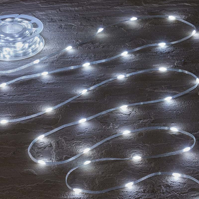 Two-Tone 200 LED Rechargeable String Lights – Warm/Cool - Image 1