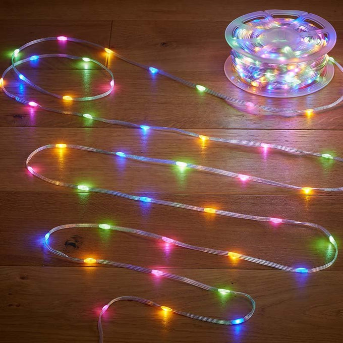 Two Tone Rechargeable String Lights - 200 LEDs - Warm/Multi - Image 1