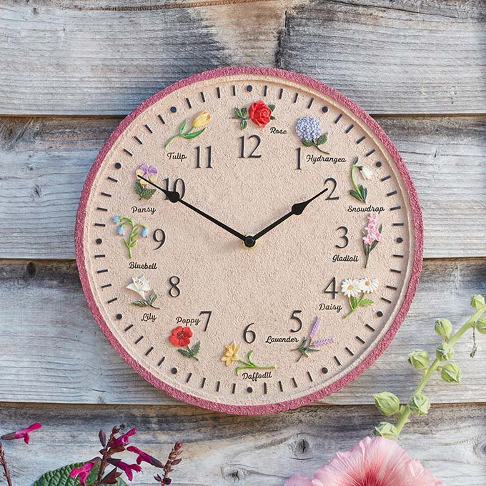 12in Flora Wall Clock - Image 1