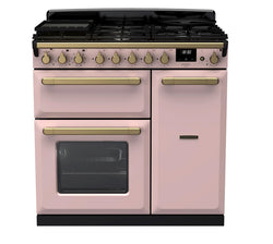 Rangemaster Dual Fuel Estel Deluxe 90cm Antique Brass Trim