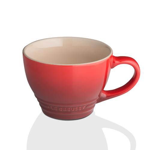 Le Creuset Stoneware Grand Mug 400ml Cerise, durable, scratch-resistant, dishwasher safe, vibrant color – Keans Claremorris