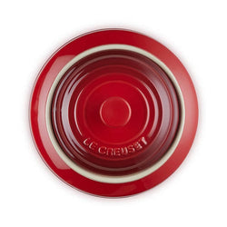 Le Creuset Cerise 2.4L Stoneware Biscuit Jar in vibrant red, durable and stylish - available at Keans Claremorris.