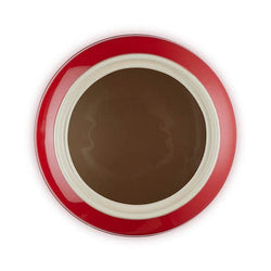 Le Creuset Cerise 2.4L Stoneware Biscuit Jar, vibrant red, airtight lid, available at Keans Claremorris.