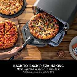 Ninja MO201UK Artisan Electric Outdoor Pizza Oven & Air Fryer in Stainless Steel - Keans Claremorris