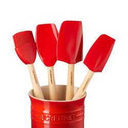 Le Creuset Cerise Utensil Jar with 4 Craft Tools – Durable Kitchen Storage | Keans Claremorris