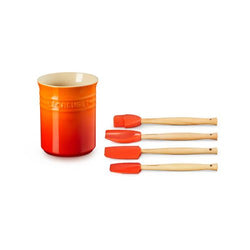 Le Creuset Volcanic Utensil Jar with 4 Craft Tools – Durable Kitchen Storage | Keans Claremorris