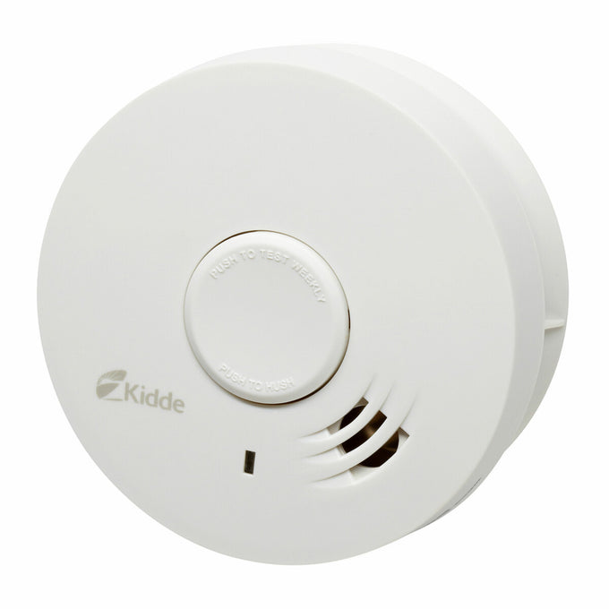 Kidde 10-year smoke alarm with sealed lithium battery, hush feature, and end-of-life alert – Keans Claremorris