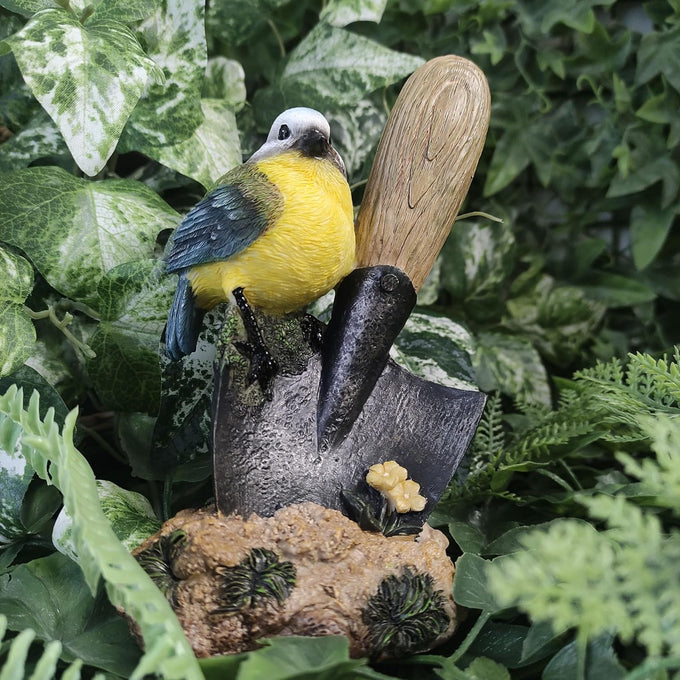 Blue Tit Sitting on Trowel - 15cm - Image 2