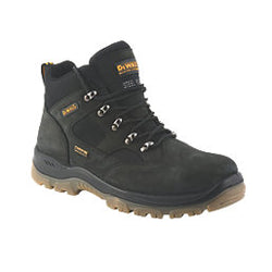 Dewalt Challenger Black Safety Boots Size 8, S3 WR SRA, waterproof, steel toe, oil-repellent sole – Keans Claremorris