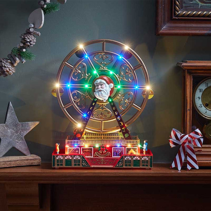 Santa's Ferris Wheel Snow Scene - Image 2