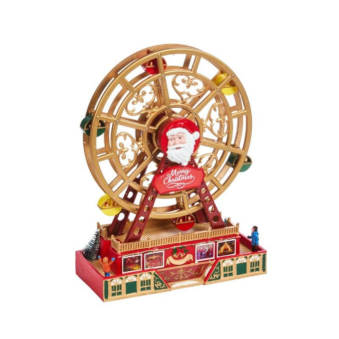 Santa's Ferris Wheel Snow Scene - Image 1