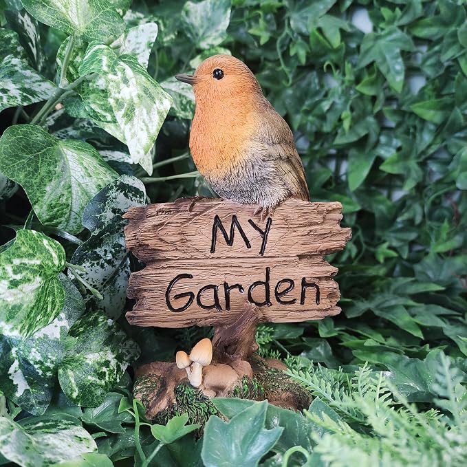 My Garden Sign Robin F - 15.5cm - Image 5