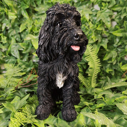 Real Life Sitting Black Cockapoo D