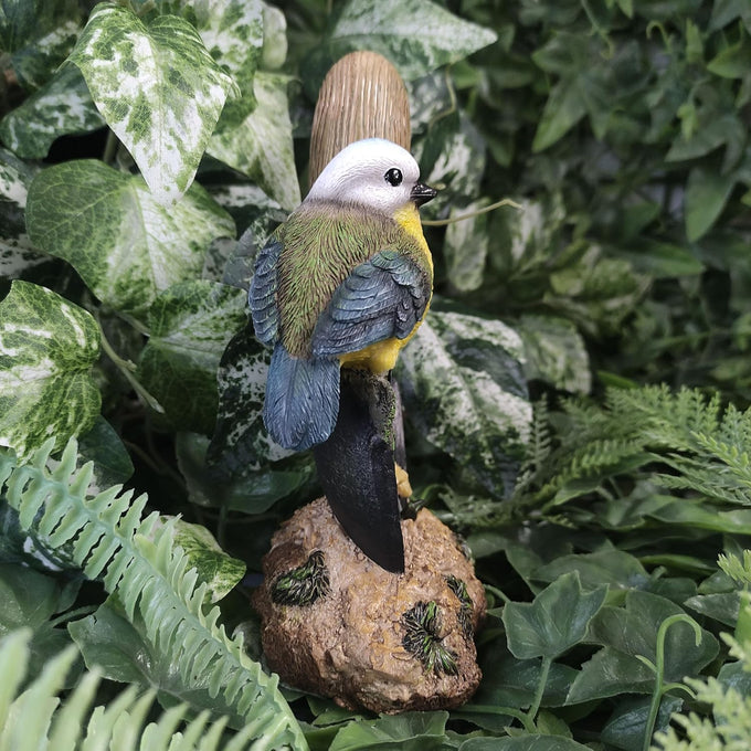 Blue Tit Sitting on Trowel - 15cm - Image 3
