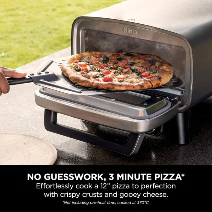 Ninja MO201UK Artisan Electric Outdoor Pizza Oven & Air Fryer in Stainless Steel - Keans Claremorris