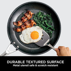 Ninja ZEROSTICK 3-piece nonstick pan set, durable cookware for easy cooking, available at Keans Claremorris.