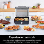 Load image into Gallery viewer, Ninja GR101UK Sizzle Indoor Grill &amp; Flat Plate Black
